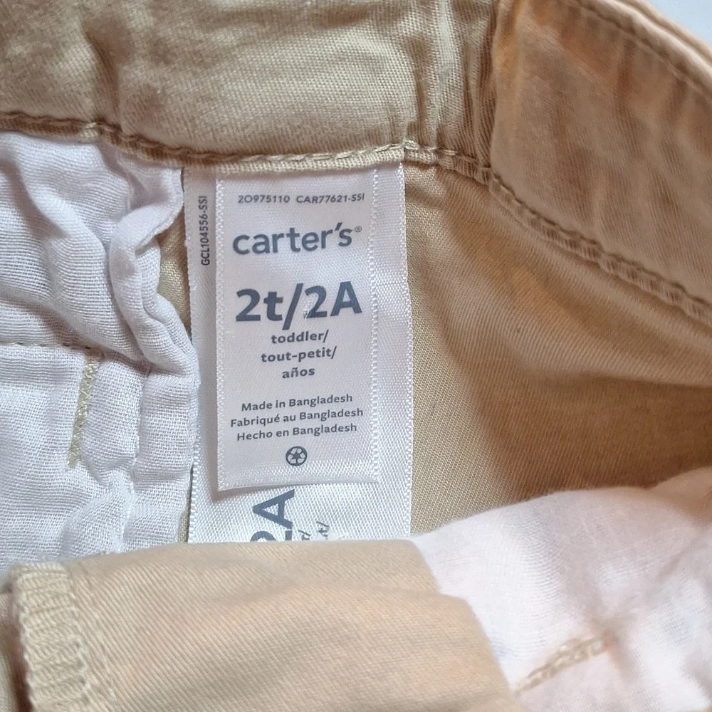 2T Carters Boy Outfit, Beach, Tropical, Summer, Short Sleeve and Shorts - Picture 5 of 5